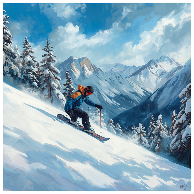 Coussins décoratifs Snowy Mountain, 18 po x 18 po