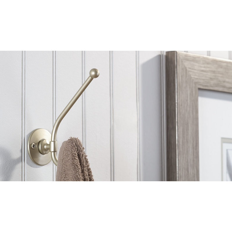 Classic Metal Wall Hook, Matte Nickel