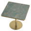 Table carrée bistro moderne tulipe 31,5 pouces avec plateau en faux marbre, facile à assembler, structure en métal robuste-1122775214-1122775208