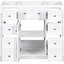 Meuble-lavabo 36 po - Base d'armoire blanche, 1 et 6 tiroirs, bois massif, finition moderne peinte, base à assembler requise. Tiroirs. Fabriqué en. Finition. Rangement. Panneaux de tiroirs amovibles. Facile-118731892