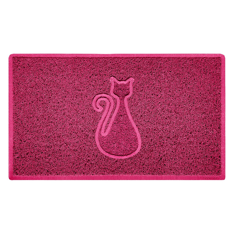 Non-Slip Indoor / Outdoor Doormat, 1.2cm H x 45cm W x 75cm L, Black
