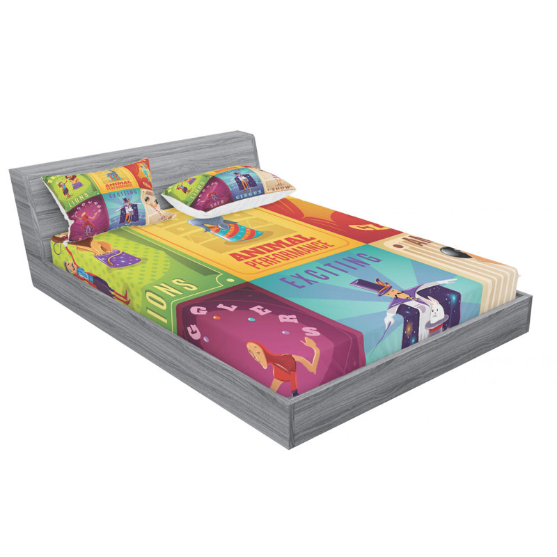 Microfiber Sheet Set, Queen Sheet Set with Fitted Sheet