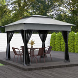 11 Ft. W x 11 Ft. D Steel Patio Gazebo