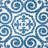 MARTHA STEWART Strie Medallion Pot Holder 2-Pack Set Navy Blue 7"x10"