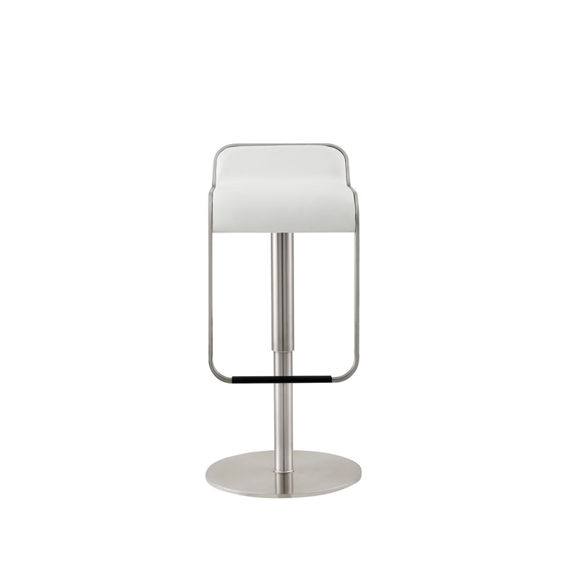 Tabouret à hauteur réglable Silvestr, Blanc