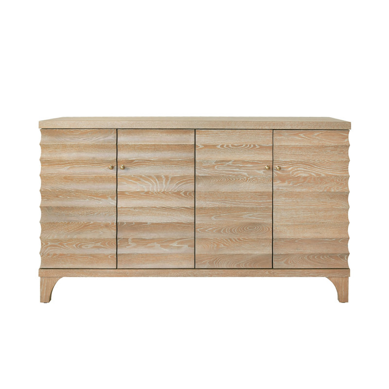 Gates 60'' W Solid Wood Buffet, Cerused Oak