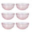 Fortessa Jupiter Vintage Glassware Collection Cereal Salad Dessert Snack All-Purpose Bowl 6 Pack, Clear, 14 Ounce (6 Pack)-245888207