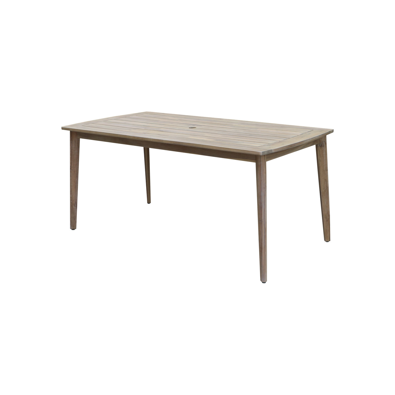 Daveney 67" Acacia Patio Dining Set, Gray