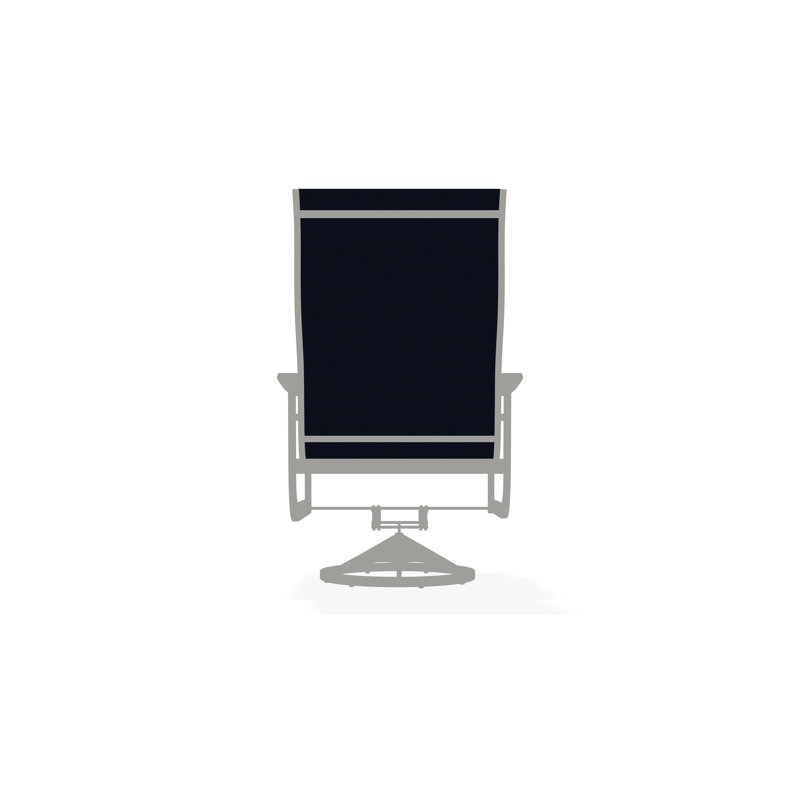 St. Catherine Polymer Outdoor Lounge Chair, Navy 13D Sunbrella®, Snow