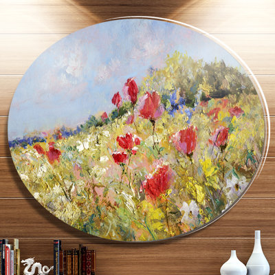 " Painted Poppies On Summer Meadow "