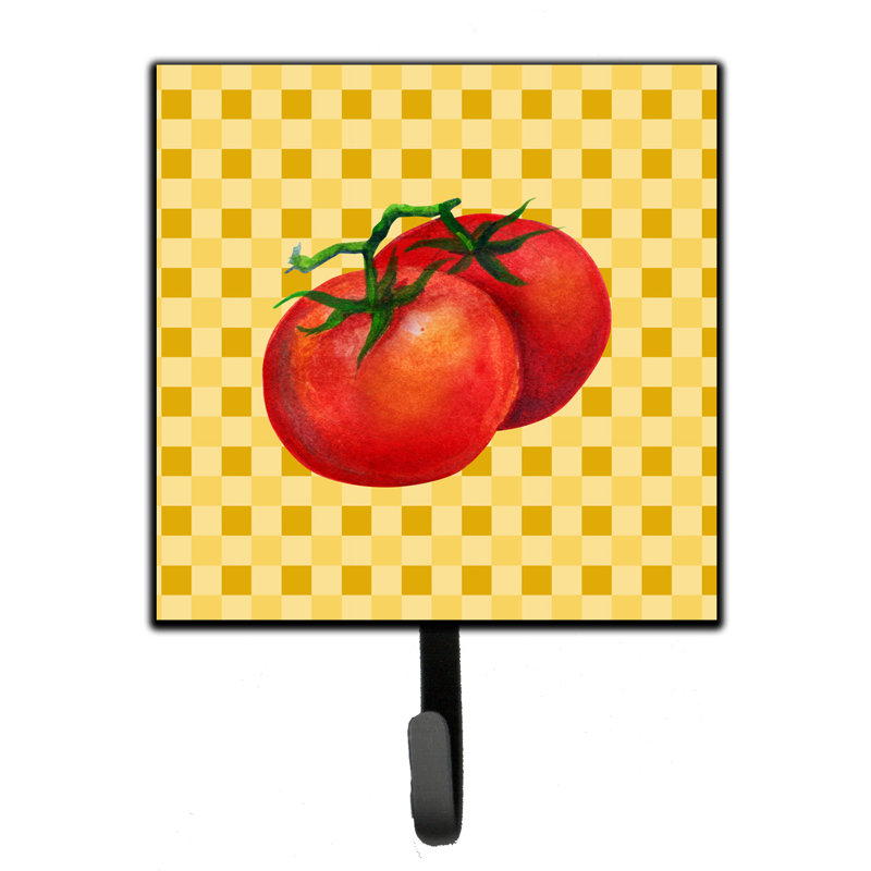 Organisateur de clé murale tomate on basketweave avec crochets clés Nioclas