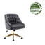 Chaise de travail en velours Batrice-862894005