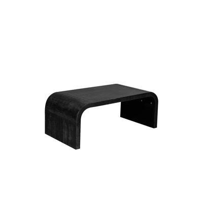 Art Deco Farmhouse Coffee Table - Curved Vintage Living Room Accent | Gift Idea