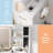 Makeup Vanity Set with Mirror and Lights, Vanity Desk with 5 Drawers, Stool & Power Outlet, 3-Color Lighting Modes with Adjustable Brightness for Bedroom Dressing Table