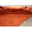 Tapis orange en laine orange de style Gabbeh 5 x 8