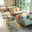 Banc rembourré en similicuir Light Luxury Cafe-100488131