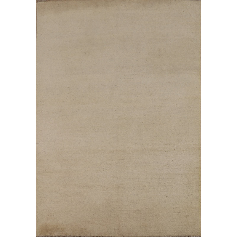 Tapis beige moderne Gabbeh 4 x 6