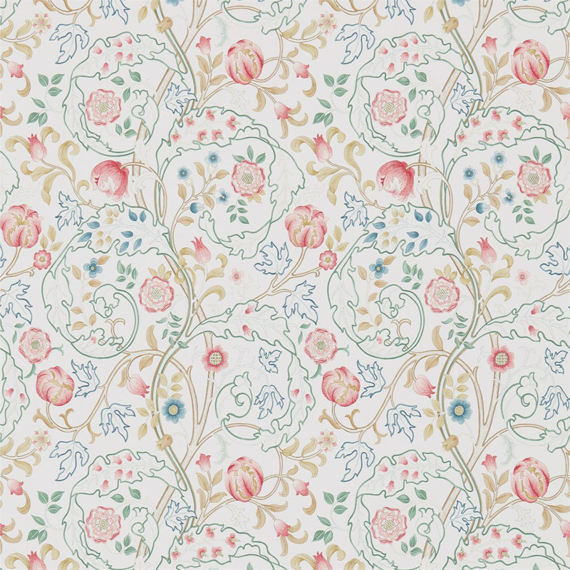 Mary Isobel Wallpaper, Pink/Ivory