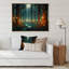 «Glowing Lights In The Full Moon Forest Magic», art mural prairie-97457648-97457649