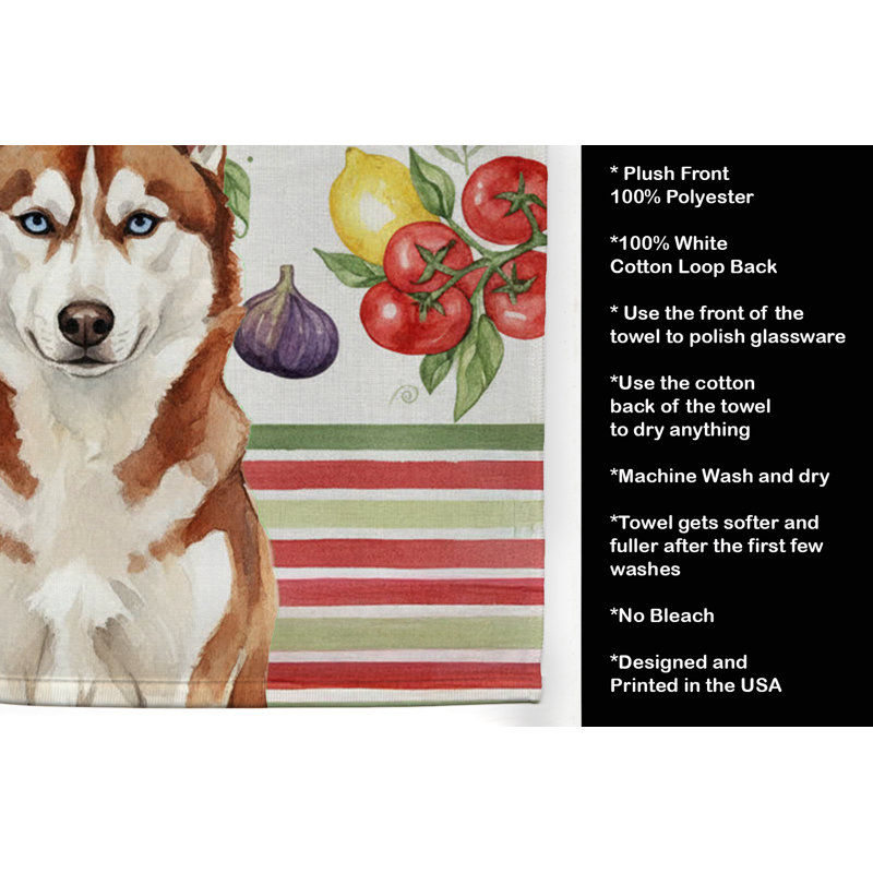 Torchon rouge et blanc Husky, Husky sibérien rouge / blanc