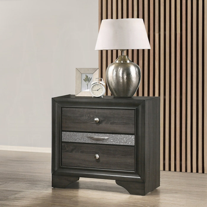 Table de chevet Hollingsworth, Gris