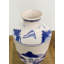 Vase de jardin bleu