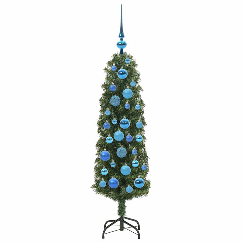 Artificial Christmas Tree with 150 LEDs with Stand, Blue, 3.94' H
