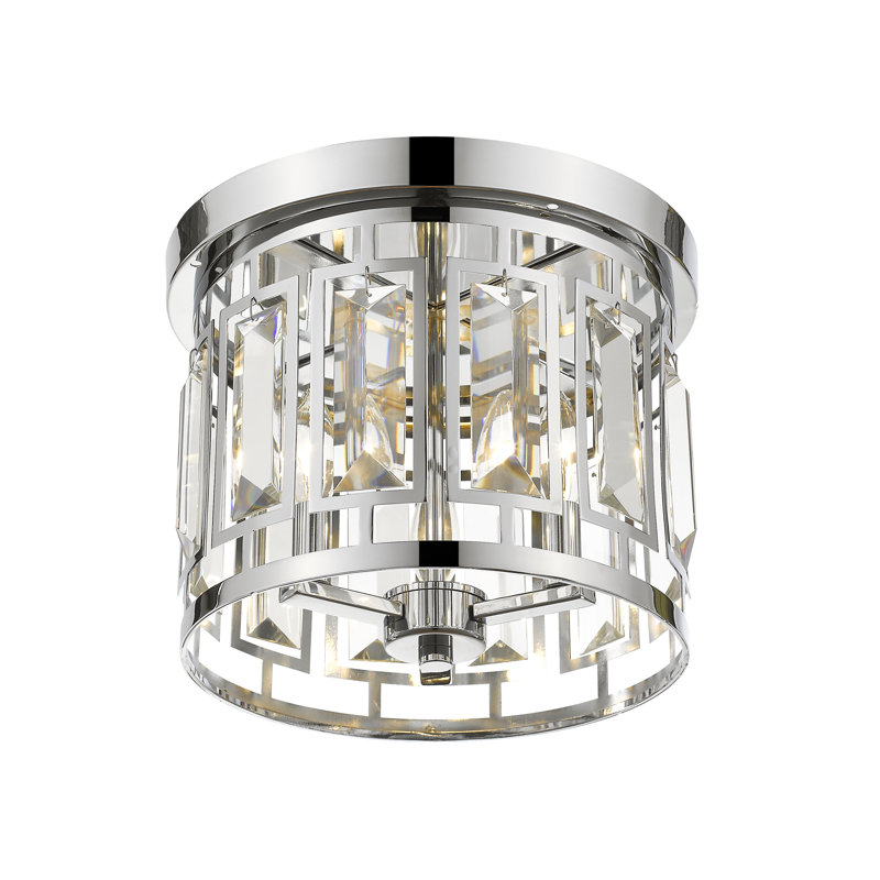 Plafonnier encastré 3 lumières 12,5 po Stradley, Chrome