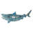 Tiger Shark Wall Hanging Fish - Blue Distressed