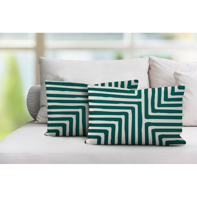 Coussin lombaire intérieur / extérieur Waren, Émeraude