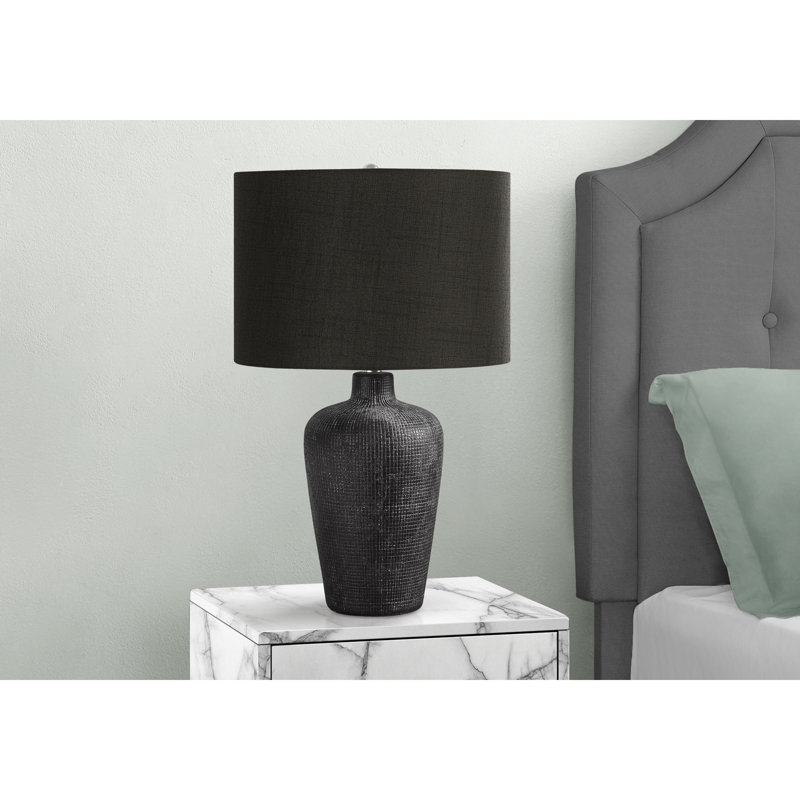 Lampe de table contemporaine en céramique avec abat-jour