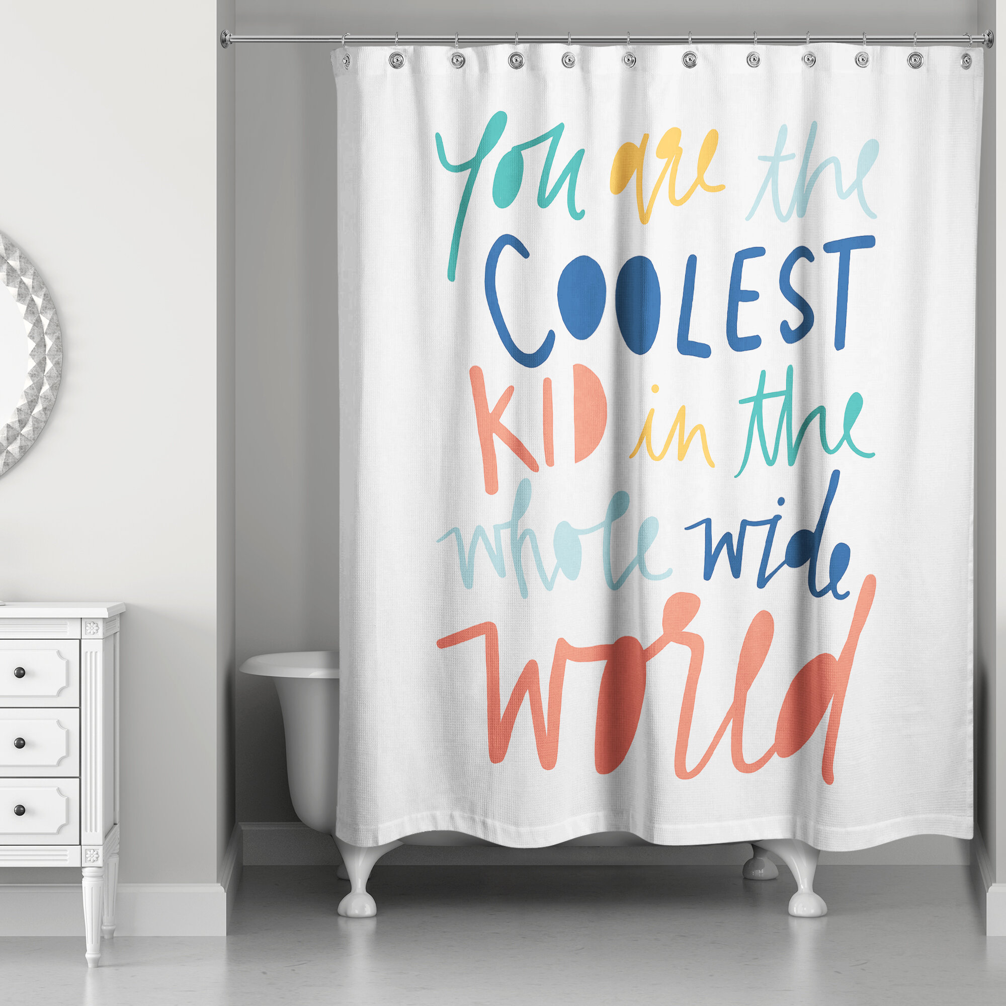 Mack & Milo™ Yother Single Shower Curtain & Reviews | Wayfair