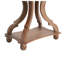 Table de bout en bois de sapin naturel avec base en sablier et plateau à lèvres - Table d'appoint de style campagne française pour le salon-730402851