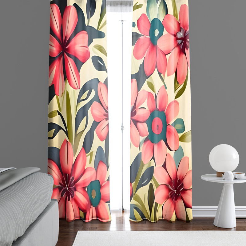 Paire de rideaux semi-transparents Aladin, L 20 po x L 82 po