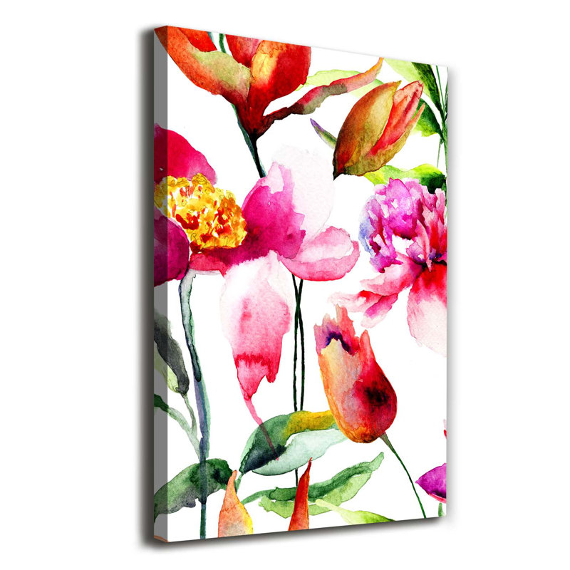 Field Flowers - Wrapped Canvas Print