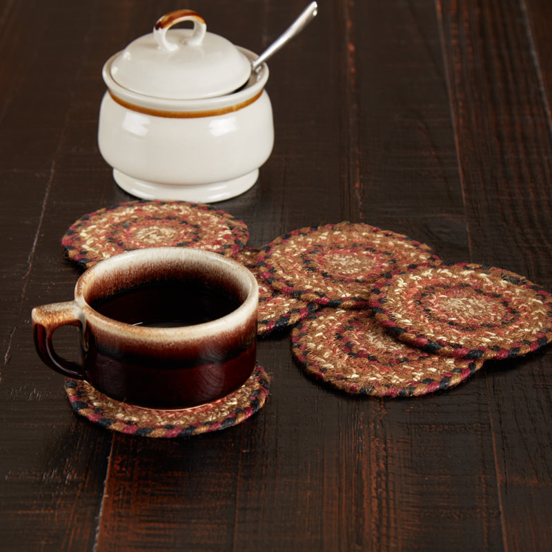 Cotton Round 6 Piece Coaster Set