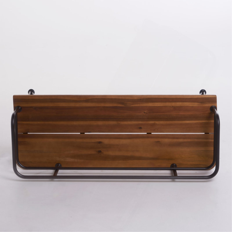 Banc en bois industriel et métal Zion