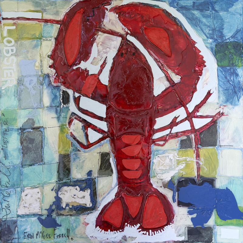 Brillant Maine Lobster III, H 12 po x l 12 po