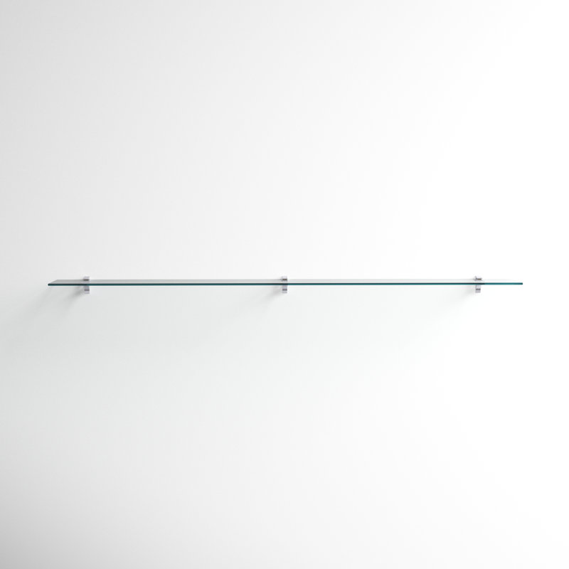 Electra Floating Shelf, Chrome, 2.86" H x 60" W x 8.5" D