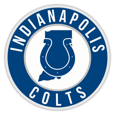 Indianapolis Colts Bright Line - 16" Circle With State
