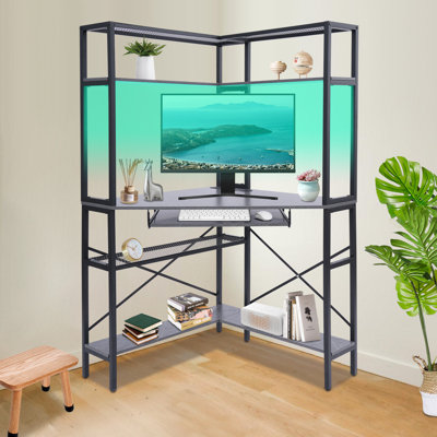 Corner Computer Desk With Power Outlets