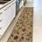 Ottohome Non-Slip Floral Area Rug For Living Room, Hallway, Entryway Rug, Beige-101339762