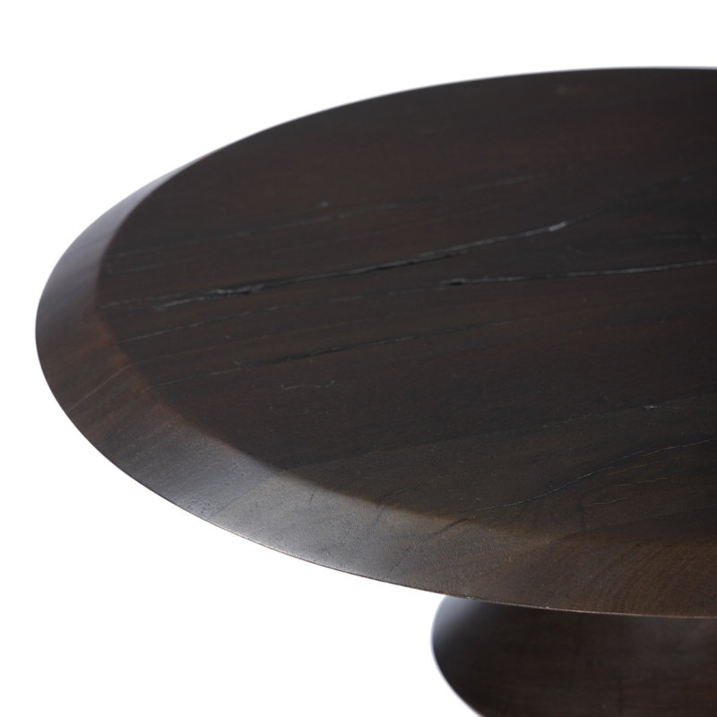 Stacked Solid Wood End Table