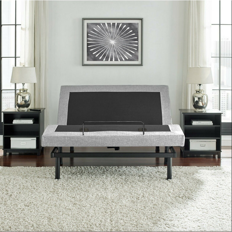 Split King Massaging Adjustable Bed with Wireless Remote Mattress Included