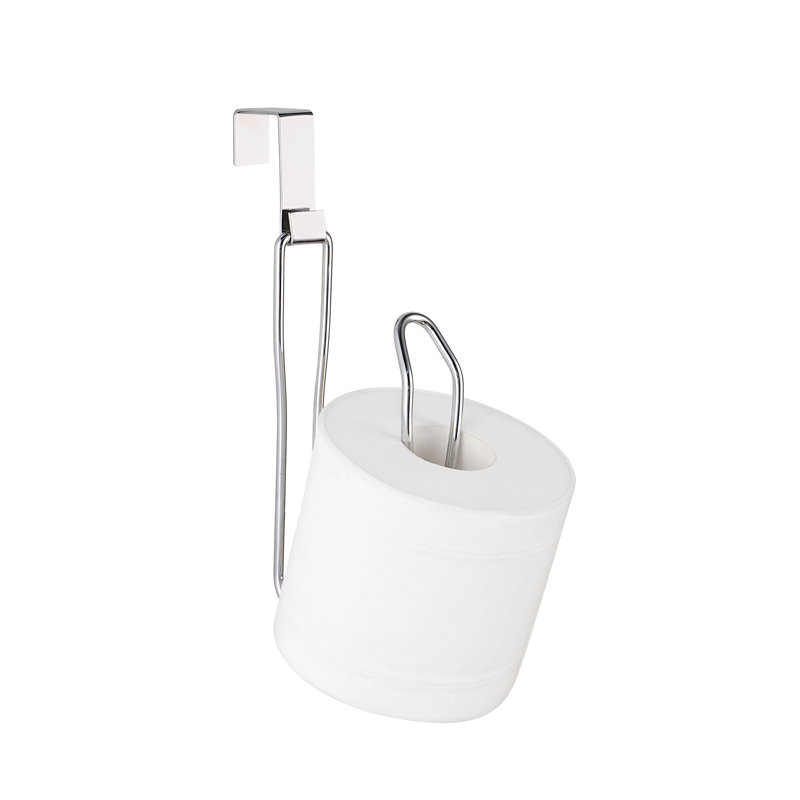 Porte-rouleau de papier hygiénique et réserve, Chrome