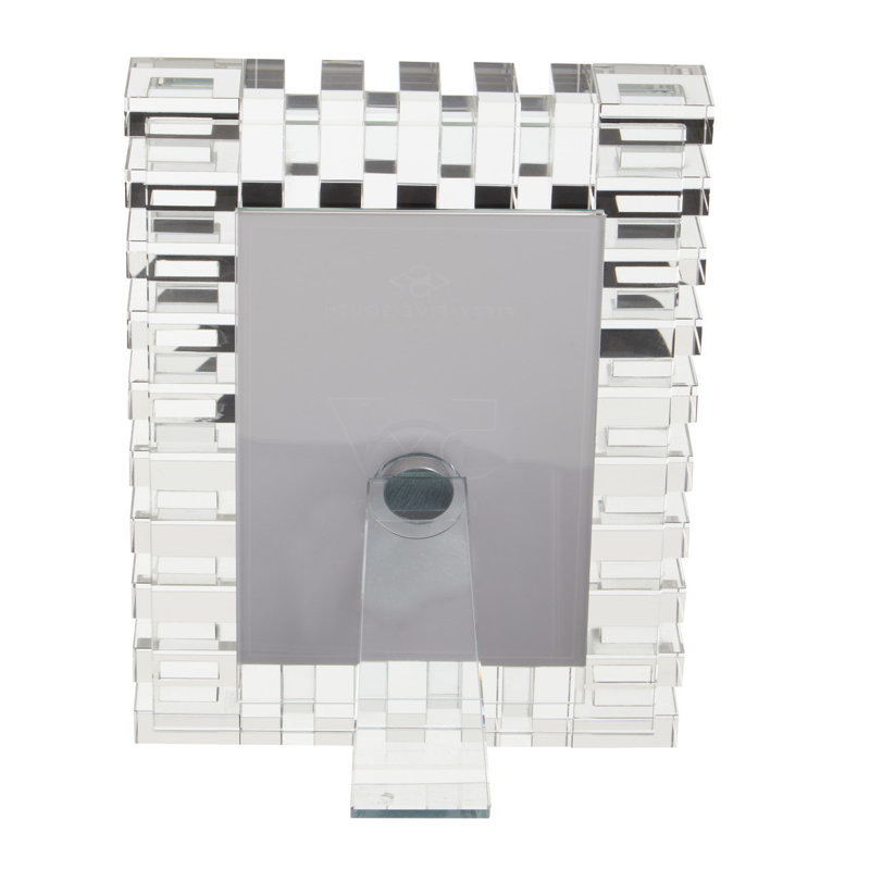 Lunar Clear Crystal Picture Frame with Mat