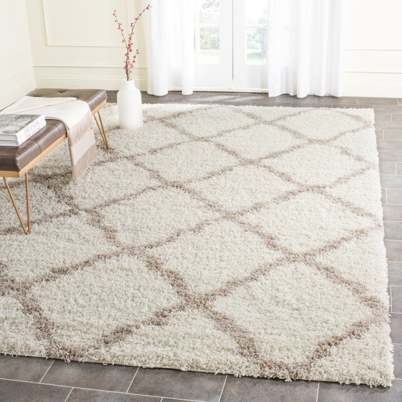 Darroch Sgd-Dallas Geometric Performance Shag Rug, Rectangle 6 pi x 9 pi
