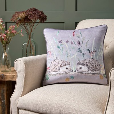Akili Animal Print Grey Square Cushion