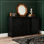 55.1-Inch Sideboard with Storage with Sliding Barn Doors and 4 Drawers-1774162093