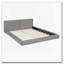 Lit plateforme tapissier avec tissu en velours, lit au sol avec structure solide-1347394460